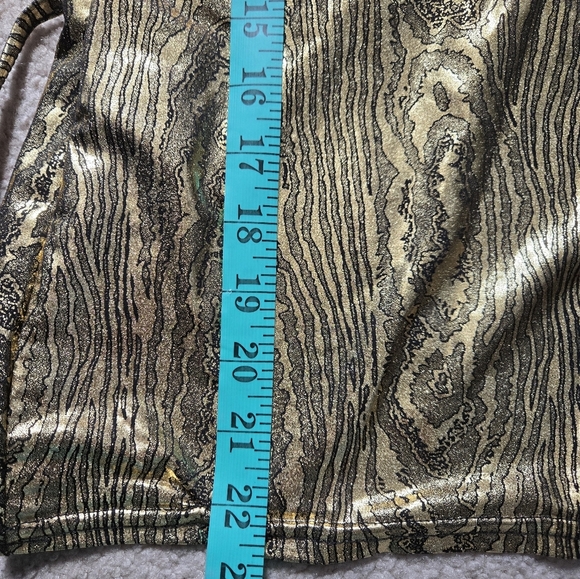 Tally Weijl Gold Sleeveless Women's Top. Size Medium - Picture 9 of 13